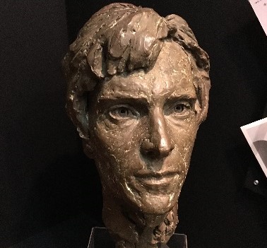 A statue of the young Jeremy Brett